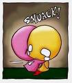 smack...